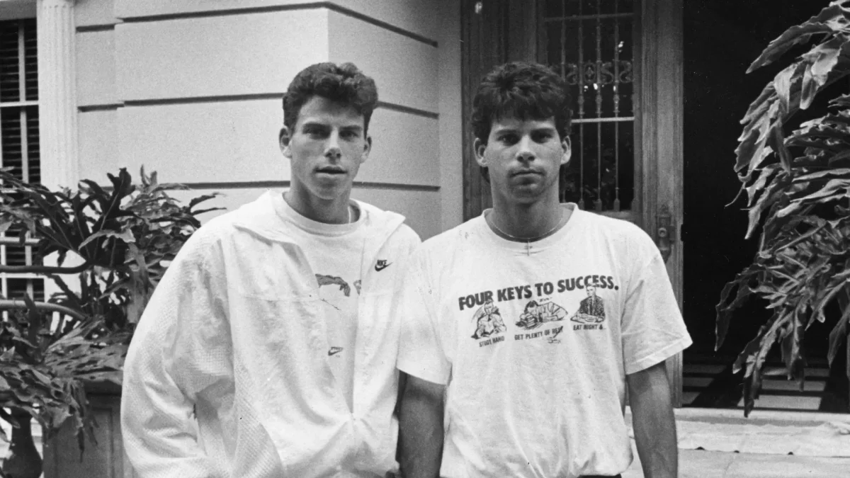 Erik (left) and Lyle Menendez (right), pictured before they committed the infamous murders against their parents.